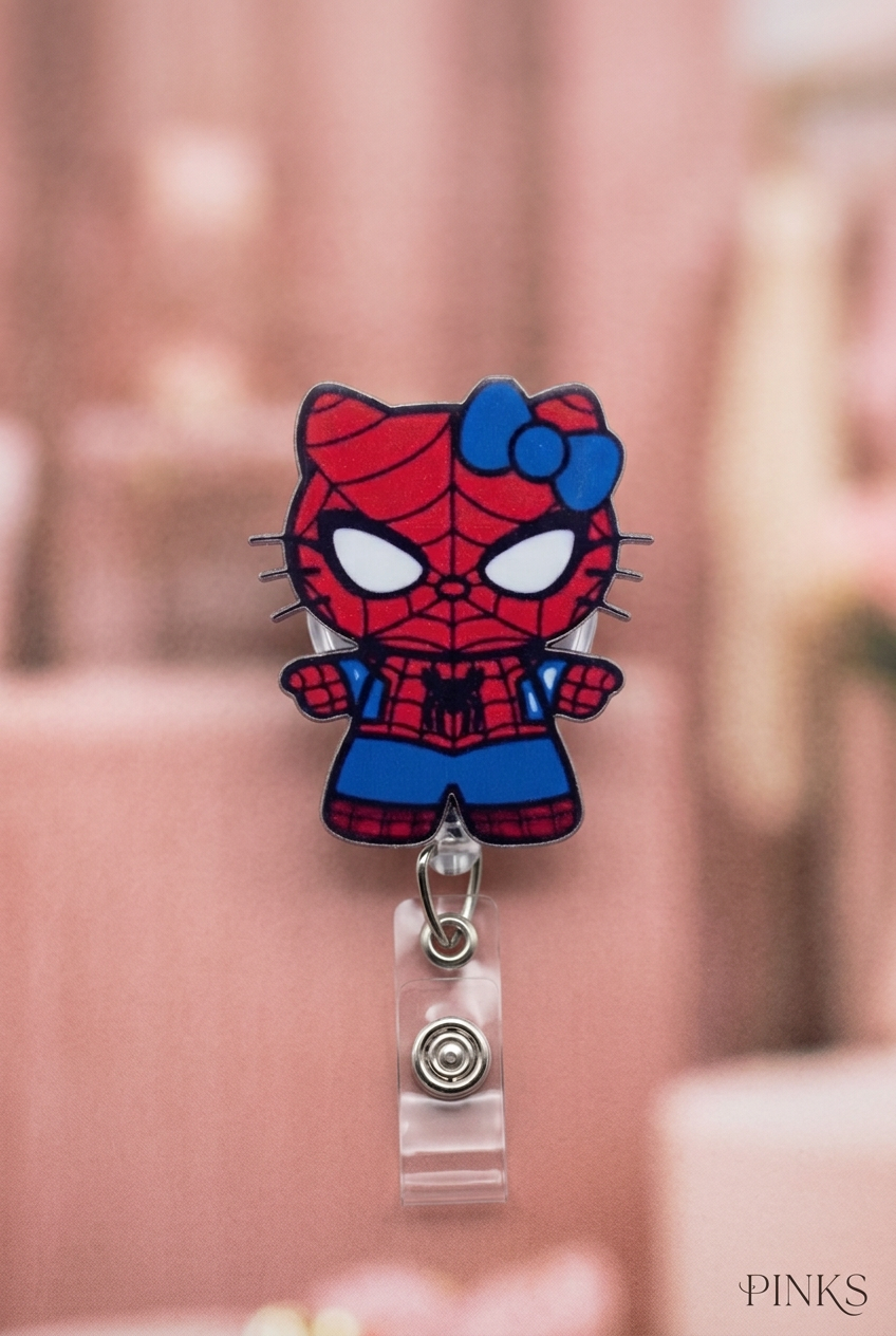 Spider-Man inspired badge reel